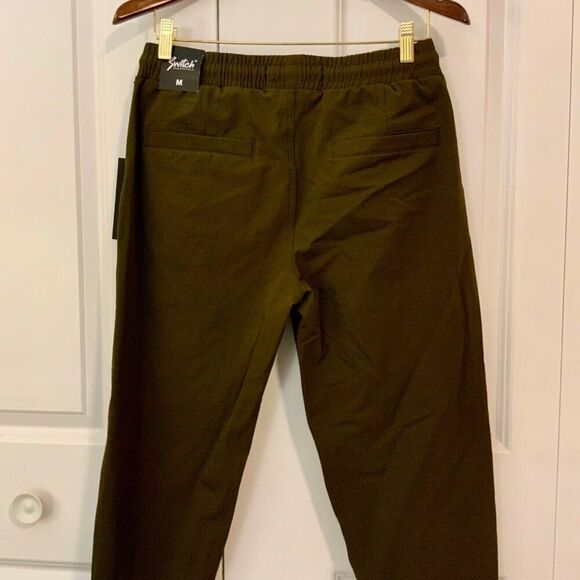 Switch Remarkable Men’s Olive Green Tech Twill Jogger Medium New - Picture 7 of 11